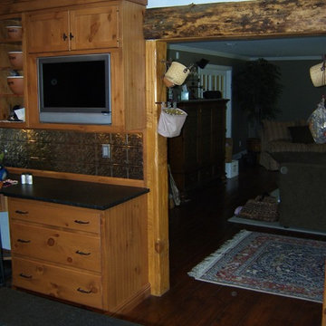 Raw wood beam