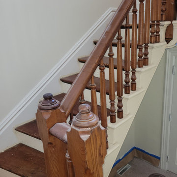 floor and stairway rehab in historical home