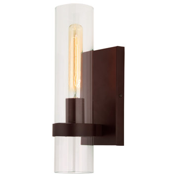 Arlo 1-Light Tall Cylinder Tube Sconce, Oil Rubbed Bronze
