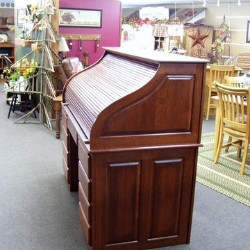 Cherry Roll Top Desk