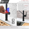 Single Handle Pull-Down Dual Mode Kitchen Faucet, Matte Black