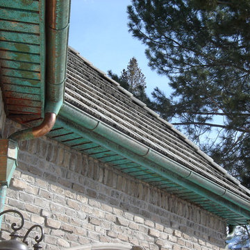6" Copper Half Round Gutter