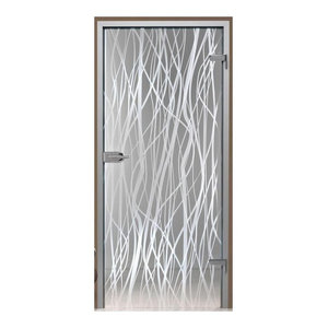 Interior Hinged Glass Door Handles Lock Set Contemporary