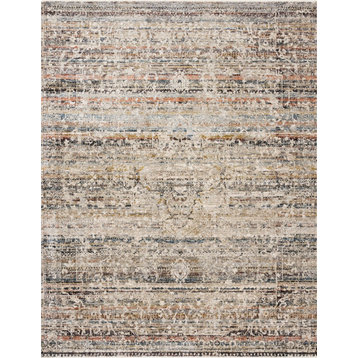 Loloi Theia The-03 Vintage/Distressed Rug, Taupe/Multi, 2'10"x8'0" Runner