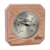 Fallen Fruits Round Slate Outdoor Garden Wall Mounted Thermometer