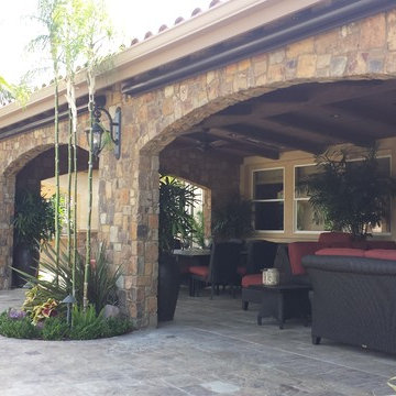 "Attached" outdoor living area