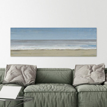 "Beach Walking Day III" Painting Print on Wrapped Canvas