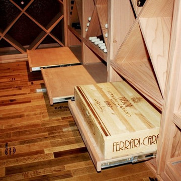 Three Types of Bulk Storage in One Custom Wine Cellar, TX