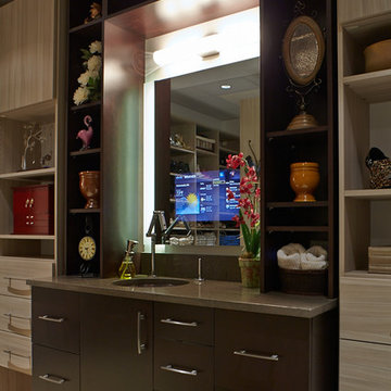 TV in vanity mirror