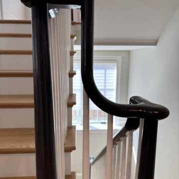 Project #142 | Transitional Staircase with Over-the-Post Balustrade