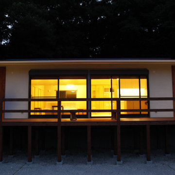 自然を楽しむ、平屋の家
