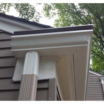 6" gutter and Tru-Guard Gutter Guard Install