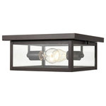 Millennium Lighting - Millennium Lighting 4202-PBZ Evanton - 2 Light Outdoor Flush Mount-5.25 Inches T - As twilight sets in, look to quality outdoor lightEvanton 2 Light Outd Powder Coat Bronze CUL: Suitable for damp locations Energy Star Qualified: n/a ADA Certified: n/a  *Number of Lights: 2-*Wattage:60w A Lamp bulb(s) *Bulb Included:No *Bulb Type:A Lamp *Finish Type:Powder Coat Bronze
