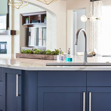 Urban Blue Kitchen Island