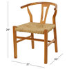 Modern Brown Teak Wood Dining Chair 561734