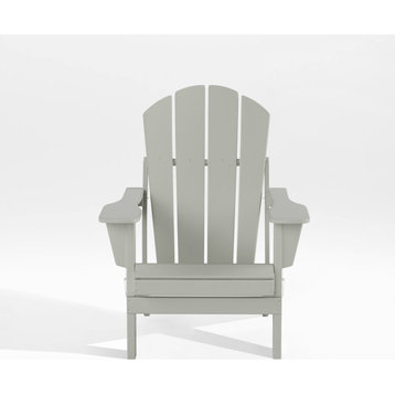 WestinTrends Outdoor Patio Folding Poly HDPE Adirondack Chair Seat, Sand