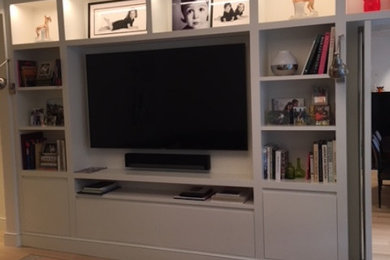 Example of a trendy home design design in New York