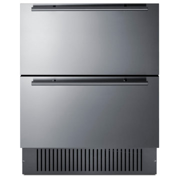 Summit SPR275OS2D 27"W 4.83 Cu. Ft. Outdoor Rated Refrigerator - Stainless