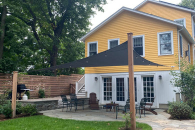 Inspiration for a transitional home design remodel in Boston