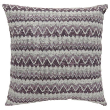 Furniture of America Allene Fabric Small Throw Pillow in Purple (Set of 2)