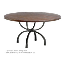 Legacy 60" Round Dining Table by Charleston Forge - Dining Tables