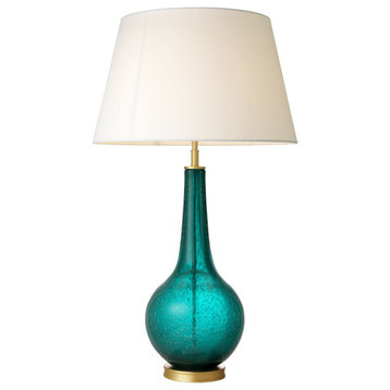 Turquoise Glass Table Lamp | Eichholtz Massaro