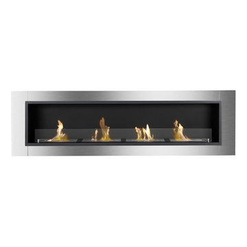 Ignis Recessed Ethanol Fireplace Accalia