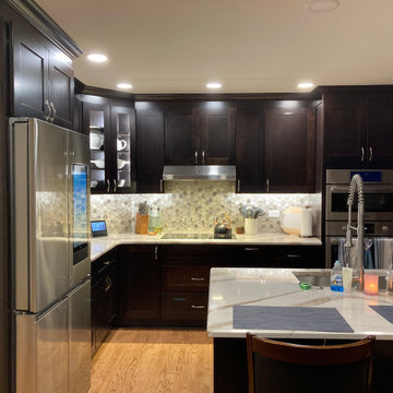 Transitional Kitchen Remodel Done in a Mocha Color