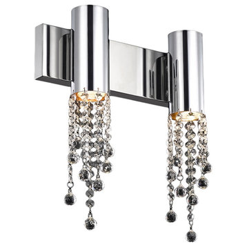 Chrome Staircase wall light for home., 2 Lights
