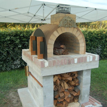 The Brown Family Wood Fired Brick Pizza Oven in Florida