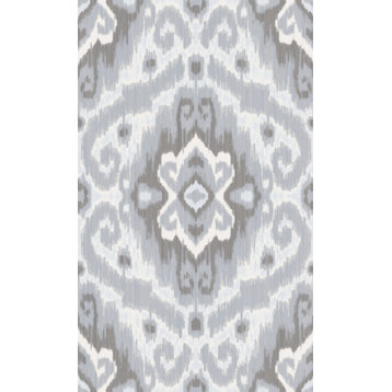 Grey Bohemian Ikat Peel & Stick Wallpaper