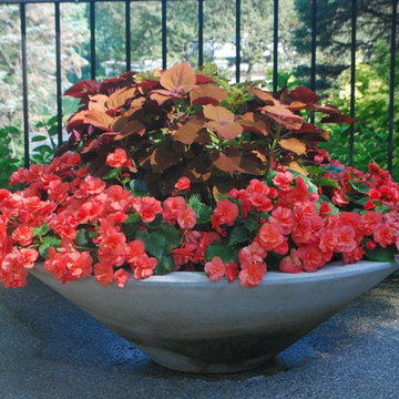 Contemporary Cast Limestone Container