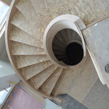 Main stairwell under construction.