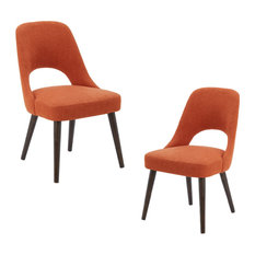 Orange Dining Room Chairs, Orange Leather Chairs Dining