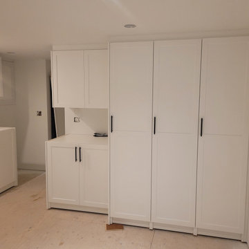 Laundry and storage room