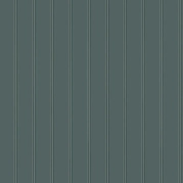 Beadboard Peel and Stick Wallpaper, Teal Green, 28 Sqft