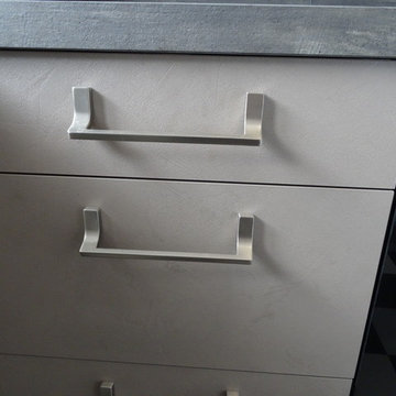 Cuisine sur mesure effet béton ciré