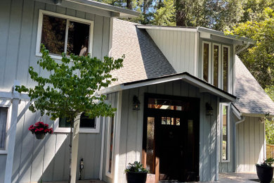 Inspiration for a coastal exterior home remodel in Other
