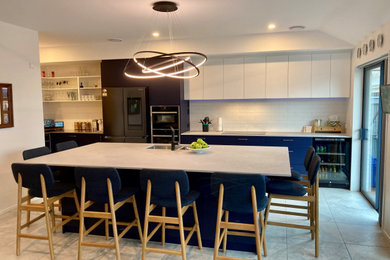 Photo of a large contemporary kitchen in Christchurch.