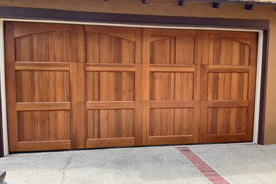 Custom Wood Garage Door Installation