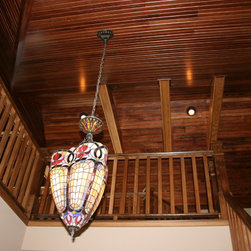 Custom Ceiling and Beams - Kitchen Cabinetry