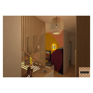 AMENAGEMENT D'UNE ENTREE - Entry - Toulouse - by MD Design d'Espace