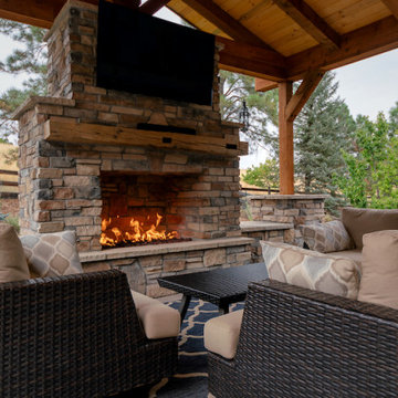 Patio and Fire place