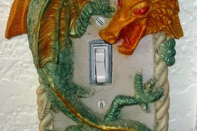 Dragon Light Switch Covers
