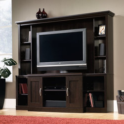 Entertainment Center - Cinnamon Cherry - Sauder Select Collection - Entertainment Centers And Tv Stands