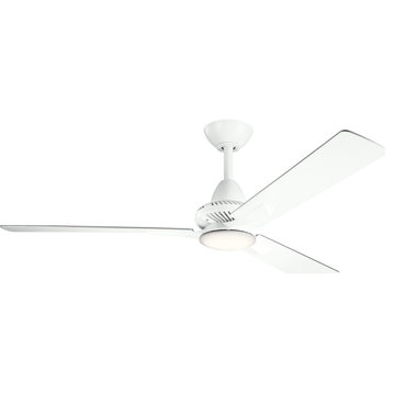 Kosmus 1 Light 52" Indoor Ceiling Fan, Matte White