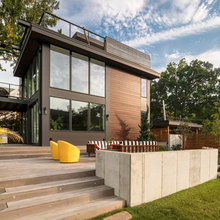 deck and landscape