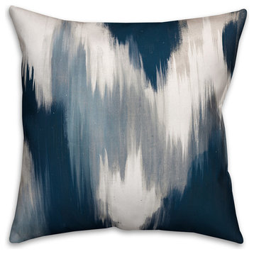 Abstract Blue Pattern 20x20 Spun Poly Pillow Cover