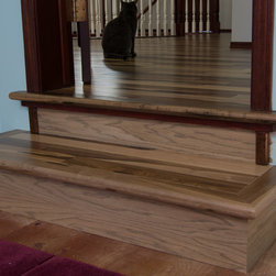 Risers: Red Oak stained Weathered Oak - Hardwood Flooring