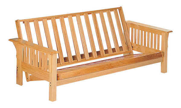 Coaster Full Size Futon Frame In Natural Finish Transitional Coaster Full Size Futon Frame In Natural Finish